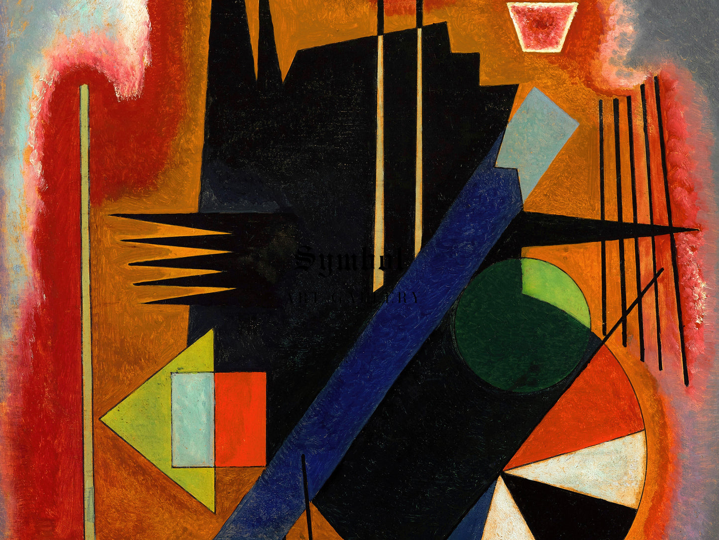 Einige Spitzen by Wassily Kandinsky 1925, Wall Art Print, Fine Art Reproduction, Museum Quality Decor, Poster