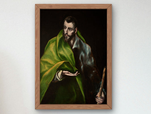 Saint James the Greater by El Greco 1610, Wall Art Print, Fine Art Reproduction, Museum Quality Decor, Poster