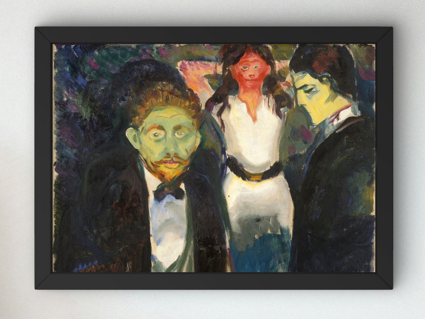 Jealousy by Edvard Munch 1907, Wall Art Print, Fine Art Reproduction, Museum Quality Decor, Poster