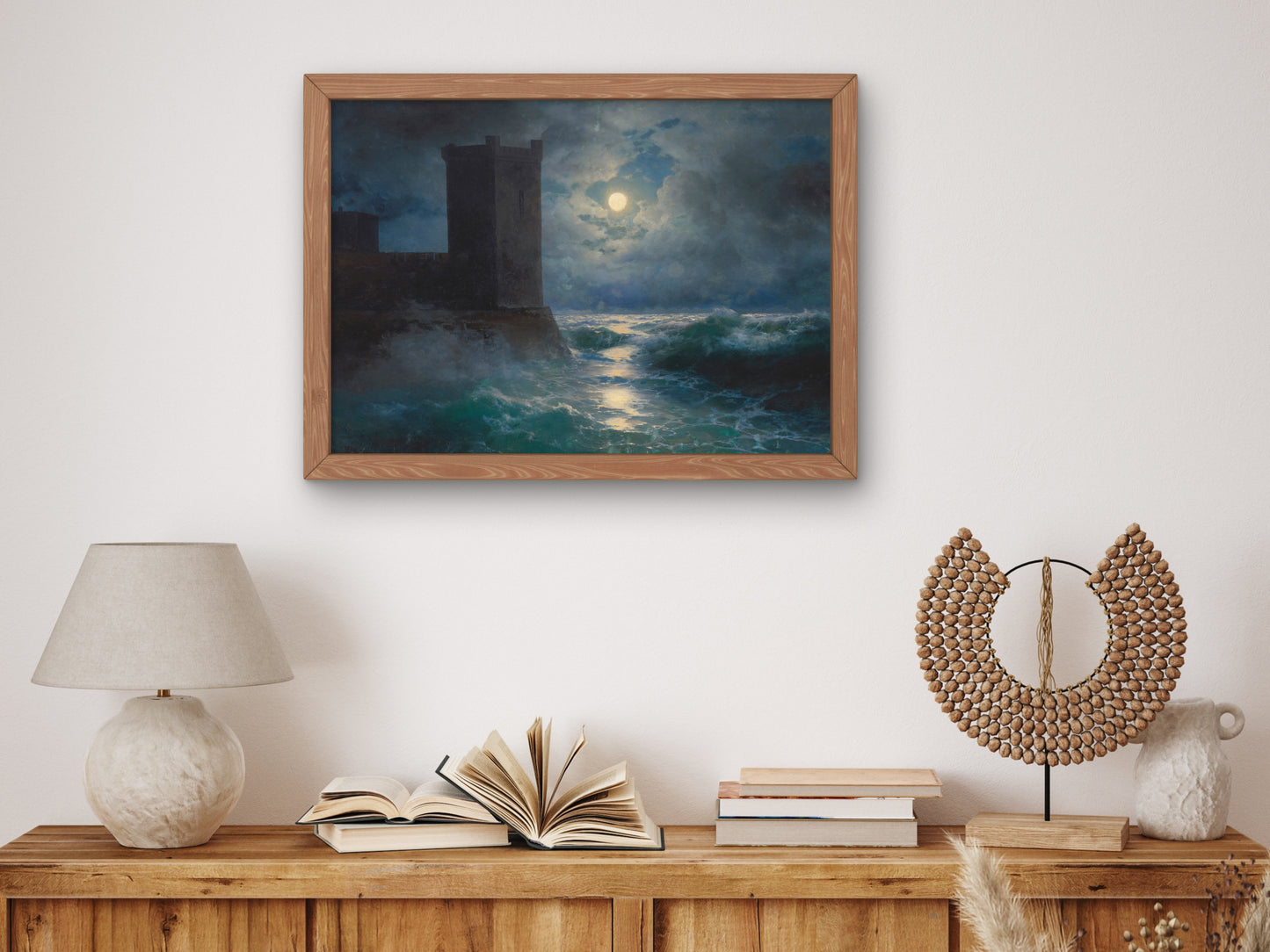 Genoese Towers in the Black Sea by Ivan Konstantinovich Aivazovsky 1895, Wall Art Print, Fine Art Reproduction, Museum Quality Decor, Poster