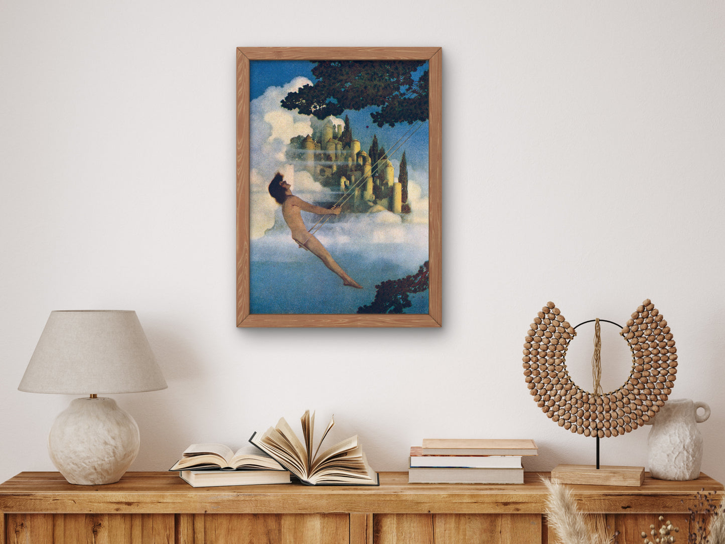 The Dinkey Bird by Maxfield Parrish 1904, Wall Art Print, Fine Art Reproduction, Museum Quality Decor, Poster