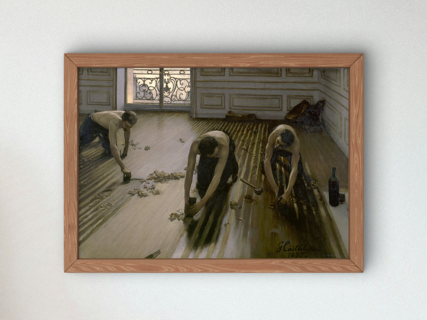 The Floor Planers by Gustave Caillebotte 1875, Wall Art Print, Fine Art Reproduction, Museum Quality Decor, Poster