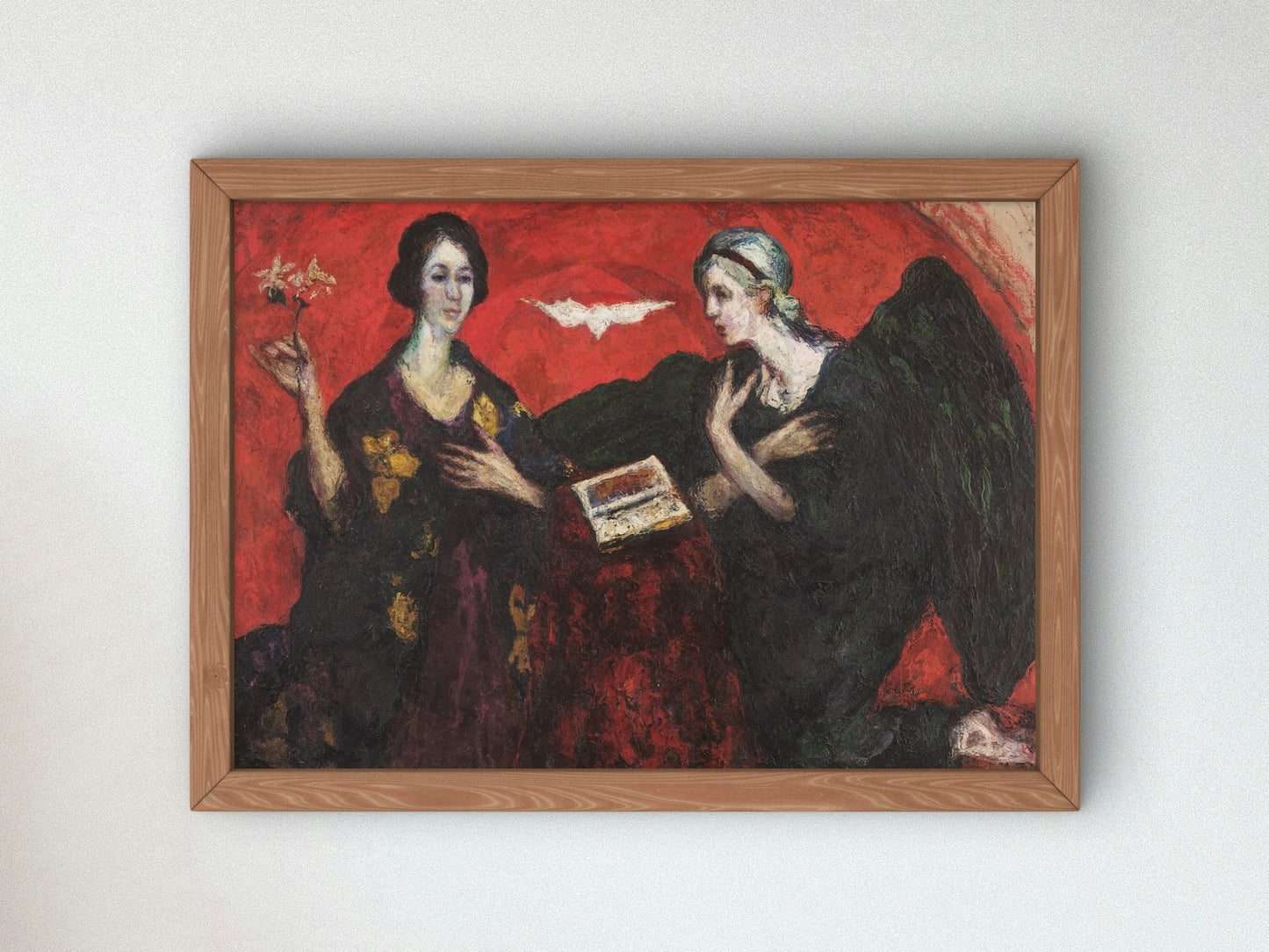 The Annunciation by Andrés de Santa María 1934, Wall Art Print, Fine Art Reproduction, Museum Quality Decor, Poster