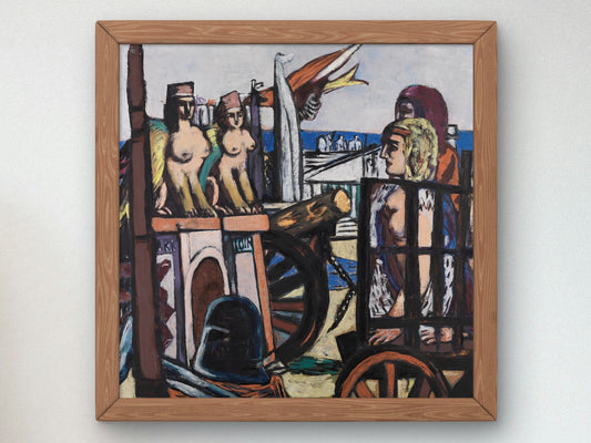 The Removal of the Sphinxes by Max Beckmann 1945, Wall Art Print, Fine Art Reproduction, Museum Quality Decor, Poster