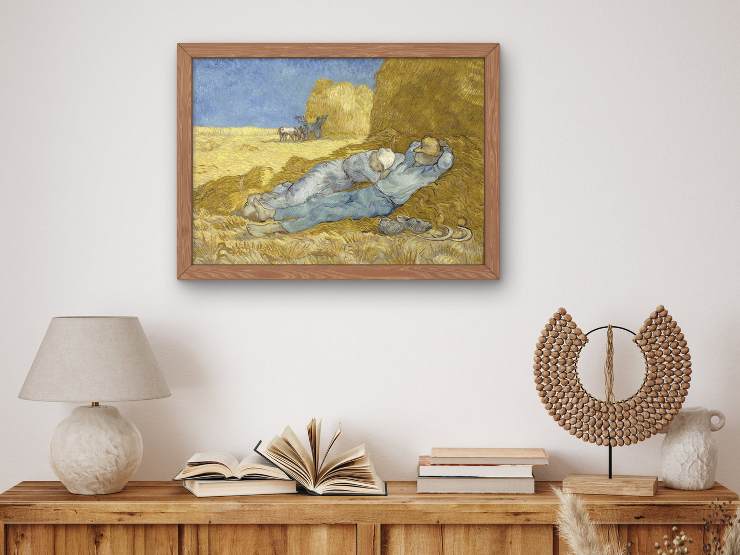 The Siesta by Vincent van Gogh 1890, Wall Art Print, Fine Art Reproduction, Museum Quality Decor, Poster