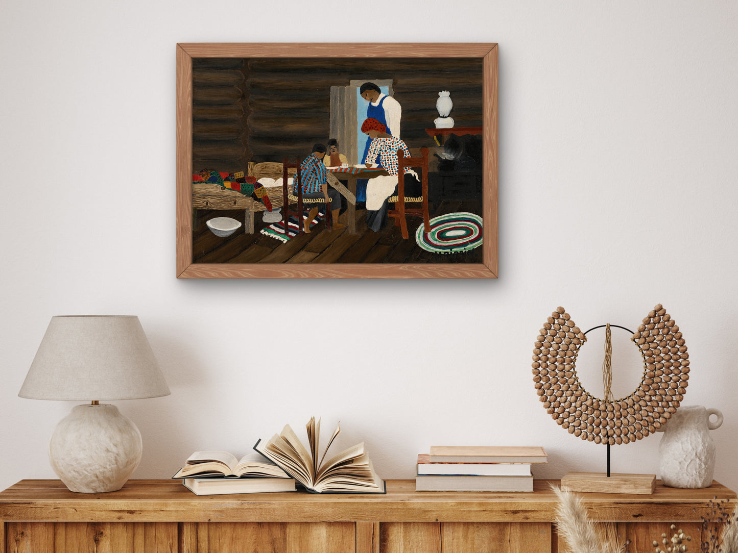 Giving Thanks by Horace Pippin 1942, Wall Art Print, Fine Art Reproduction, Museum Quality Decor, Poster