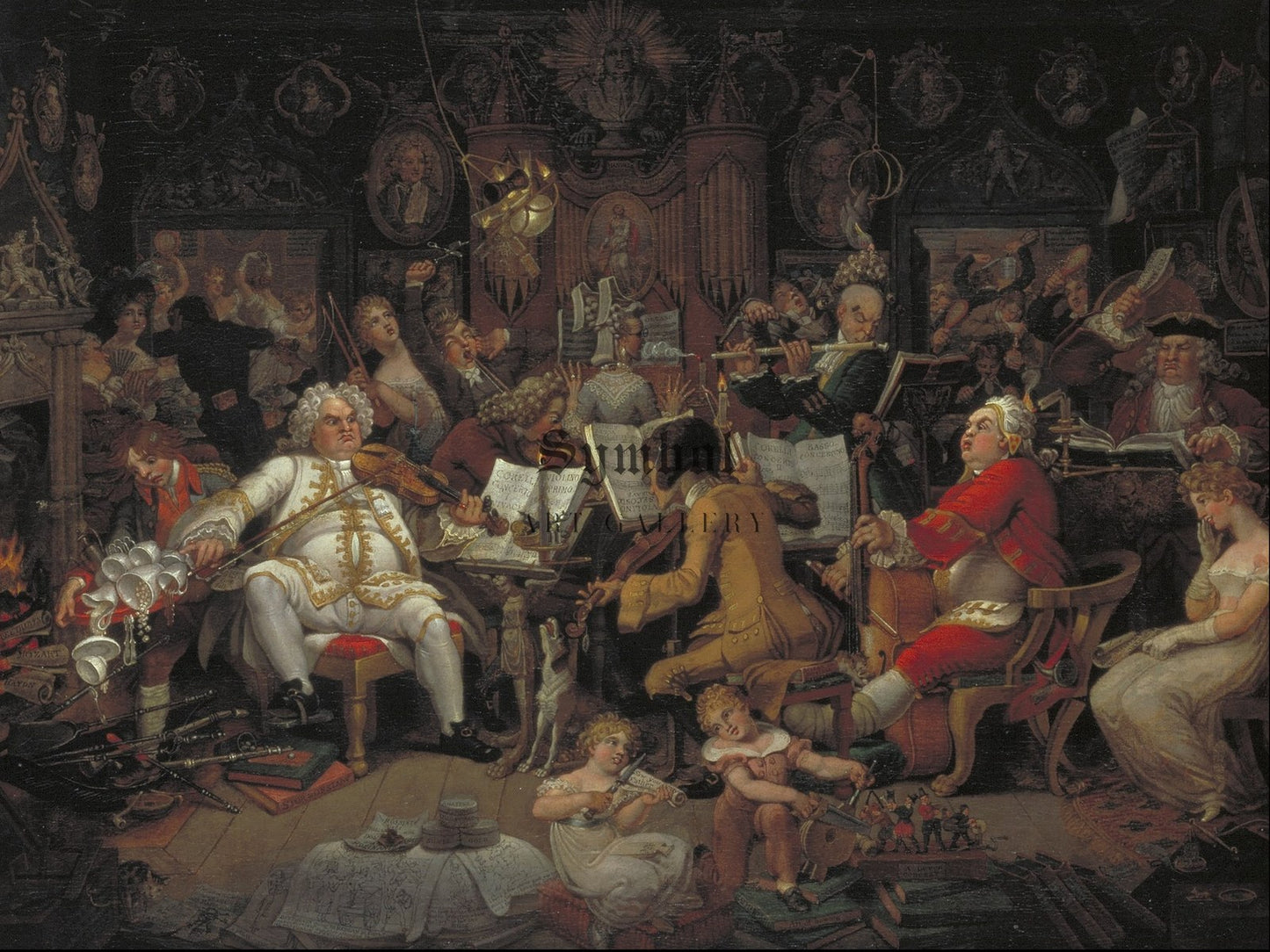 Amateurs of the Wig Musicians of the Old School by Edward Francis Burney 1820, Wall Art Print, Fine Art Reproduction, Museum Quality Decor