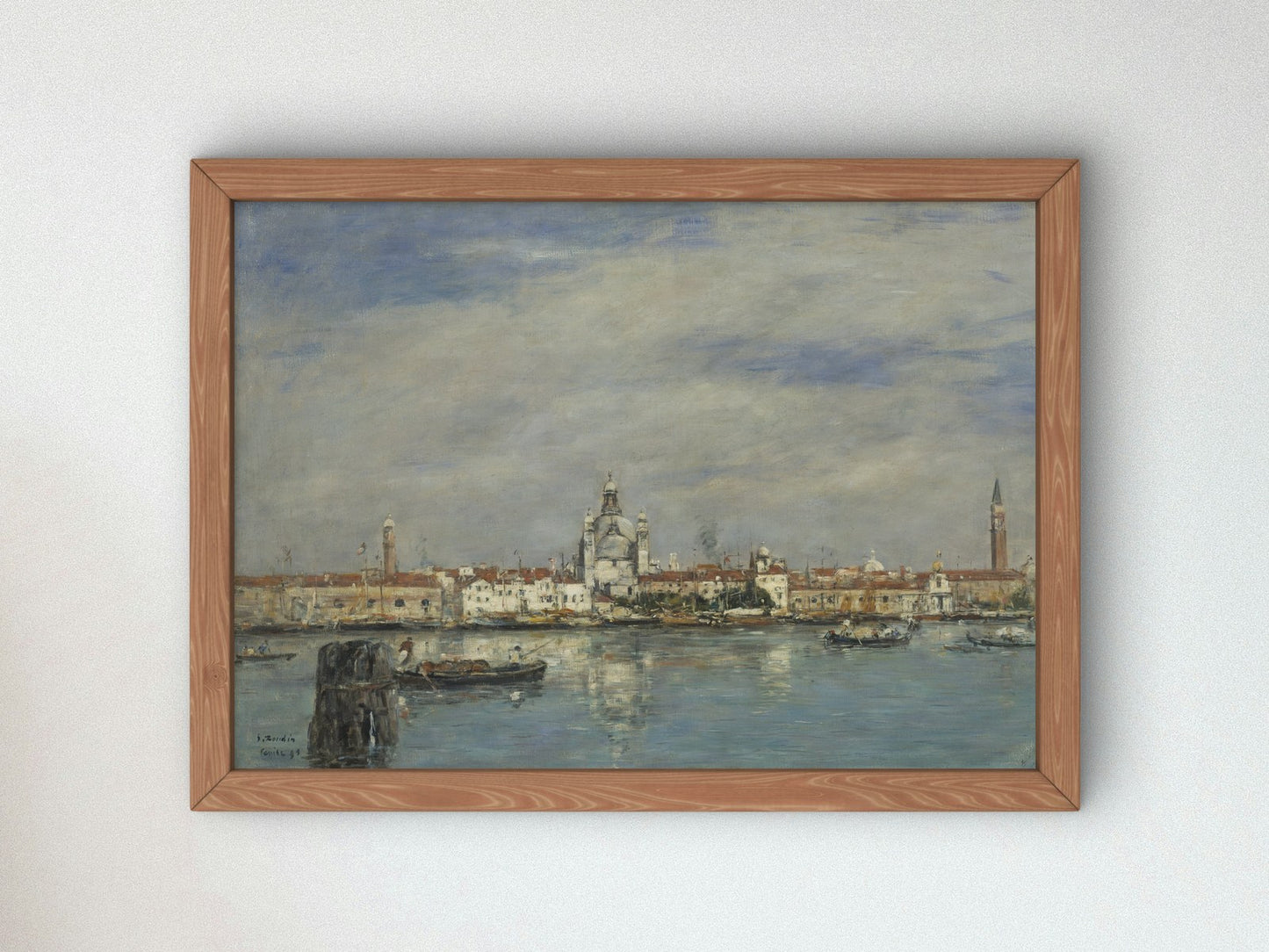 The Grand Canal Venice by Eugène Boudin 1895, Wall Art Print, Fine Art Reproduction, Museum Quality Decor, Poster