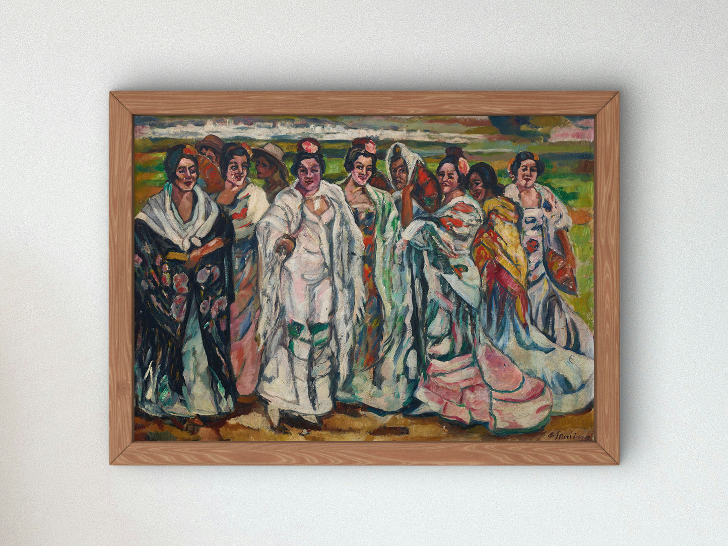 Women in the Countryside by Francisco Iturrino, Wall Art Print, Fine Art Reproduction, Museum Quality Decor, Poster
