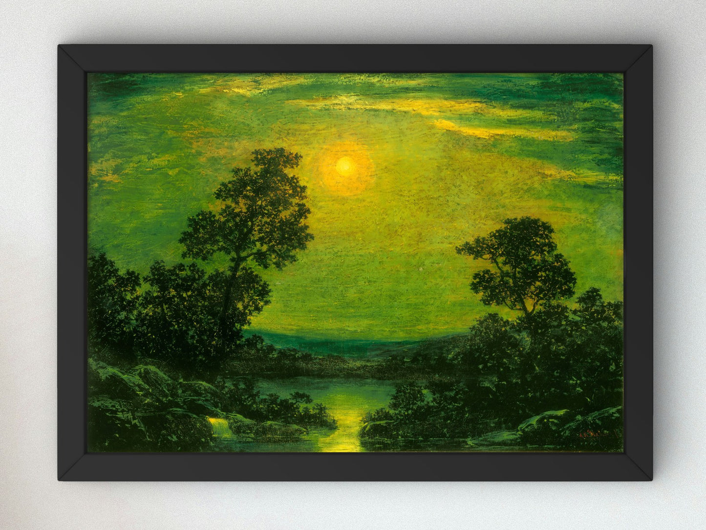 Moonlight by Anonymous 1900, Wall Art Print, Fine Art Reproduction, Museum Quality Decor, Poster
