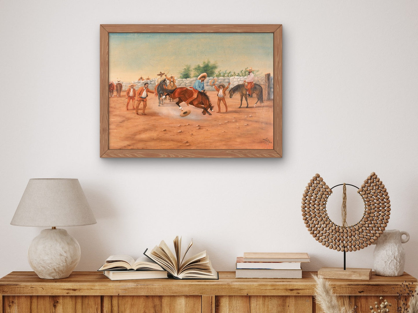 Jineteada by Ernesto Icaza 1911, Wall Art Print, Fine Art Reproduction, Museum Quality Decor, Poster