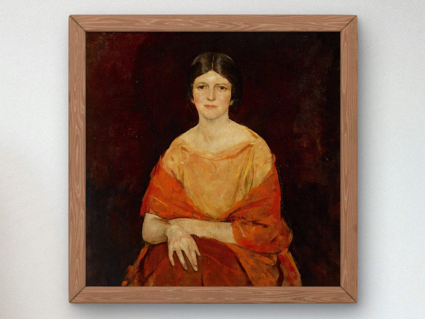 Young Woman in Yellow by Charles Webster Hawthorne 1922, Wall Art Print, Fine Art Reproduction, Museum Quality Decor, Poster