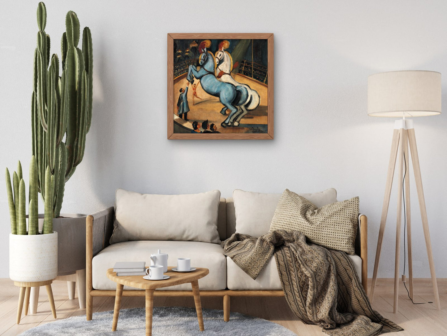 Circus by Adham Wanly 1954, Wall Art Print, Fine Art Reproduction, Museum Quality Decor, Poster
