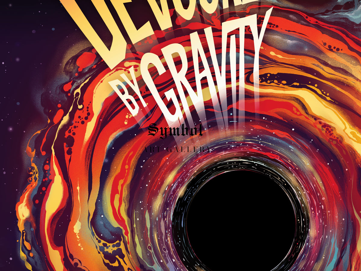 Devoured by Gravity by NASA 2021, Wall Art Print, Fine Art Reproduction, Museum Quality Decor, Poster
