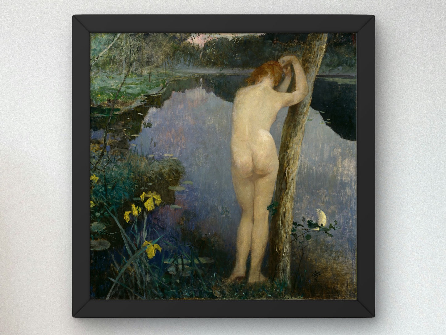 Nocturne by Eilif Peterssen 1887, Wall Art Print, Fine Art Reproduction, Museum Quality Decor, Poster