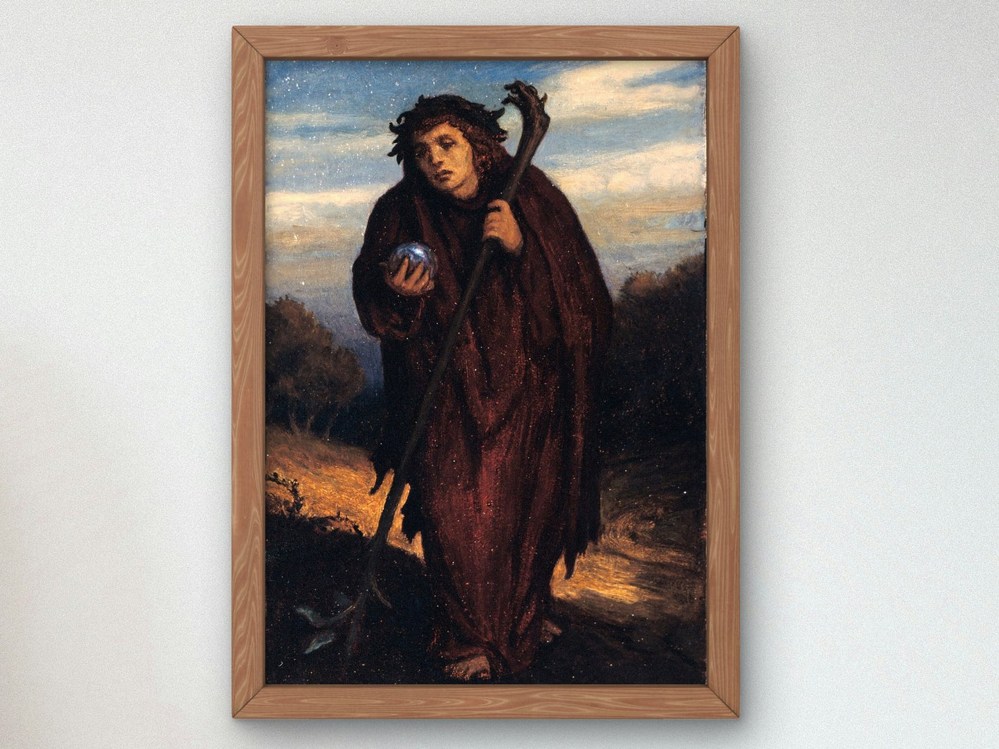 The Poet Bears the Sorrows of the World by Elihu Vedder 1890, Wall Art Print, Fine Art Reproduction, Museum Quality Decor, Poster