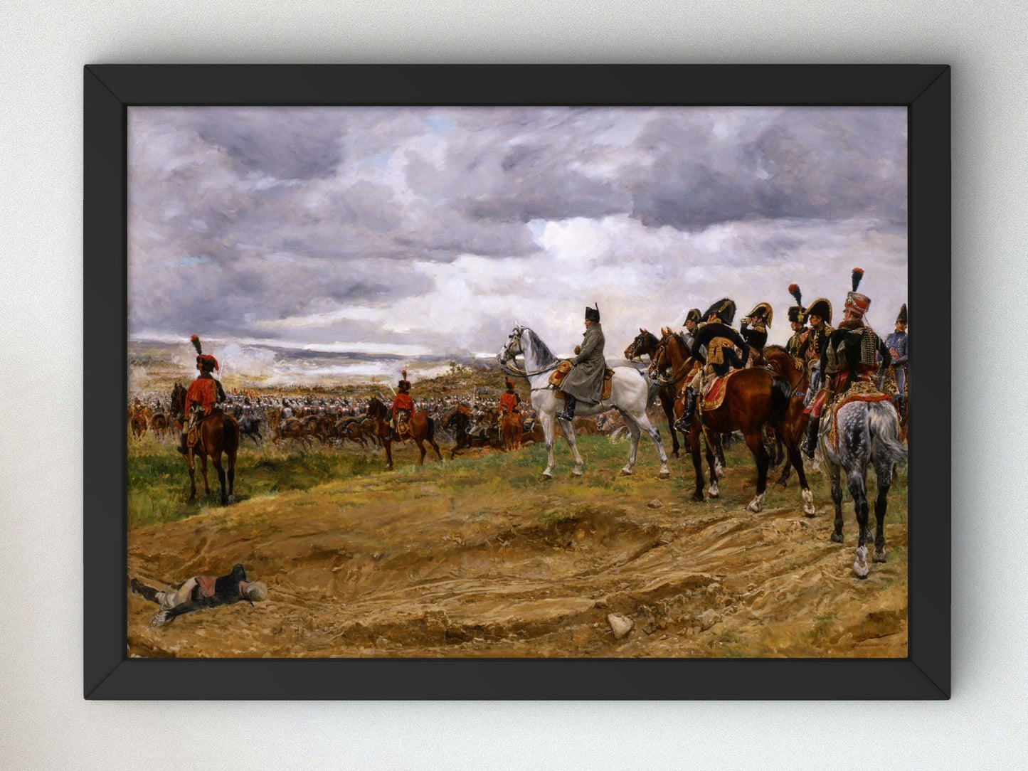 The Battle of Jena by Ernest Meissonier 1888, Wall Art Print, Fine Art Reproduction, Museum Quality Decor, Poster