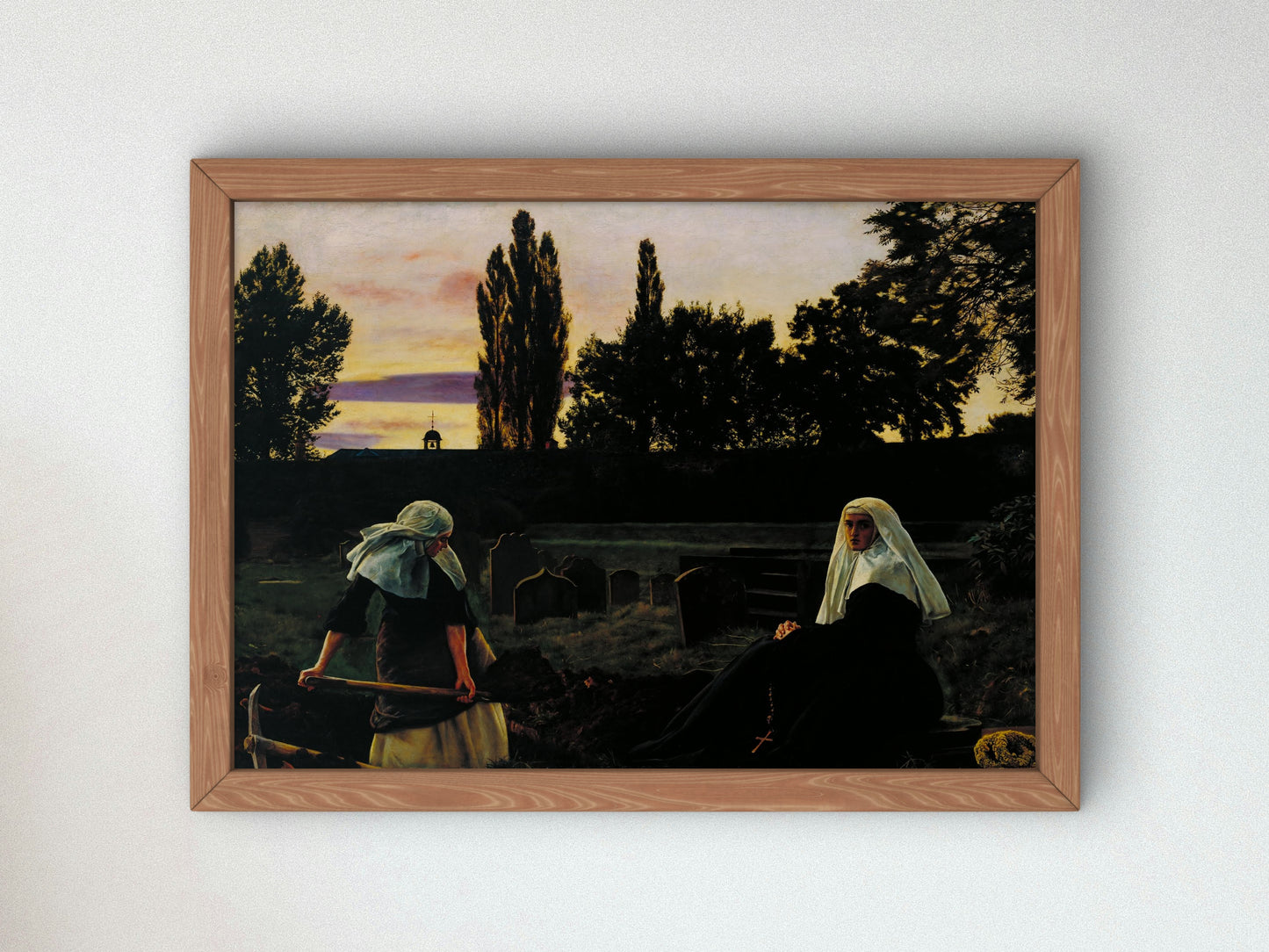 The Vale of Rest by John Everett Millais 1858, Wall Art Print, Fine Art Reproduction, Museum Quality Decor, Poster