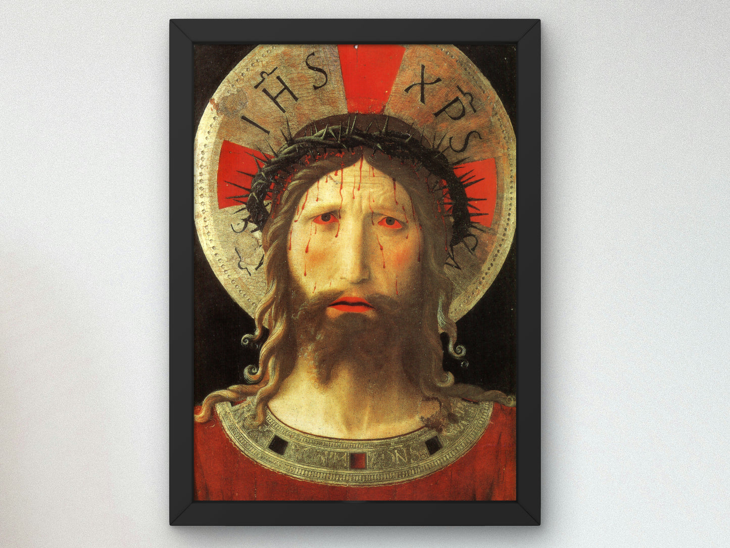 Christ Crowned with Thorns by Fra Angelico 1438, Wall Art Print, Fine Art Reproduction, Museum Quality Decor, Poster