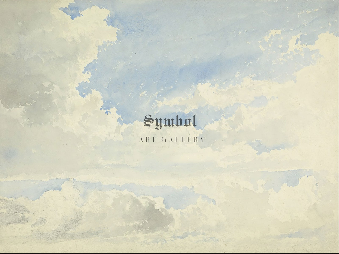 Cloud Study by Aaron Edwin Penley 1858, Wall Art Print, Fine Art Reproduction, Museum Quality Decor, Poster
