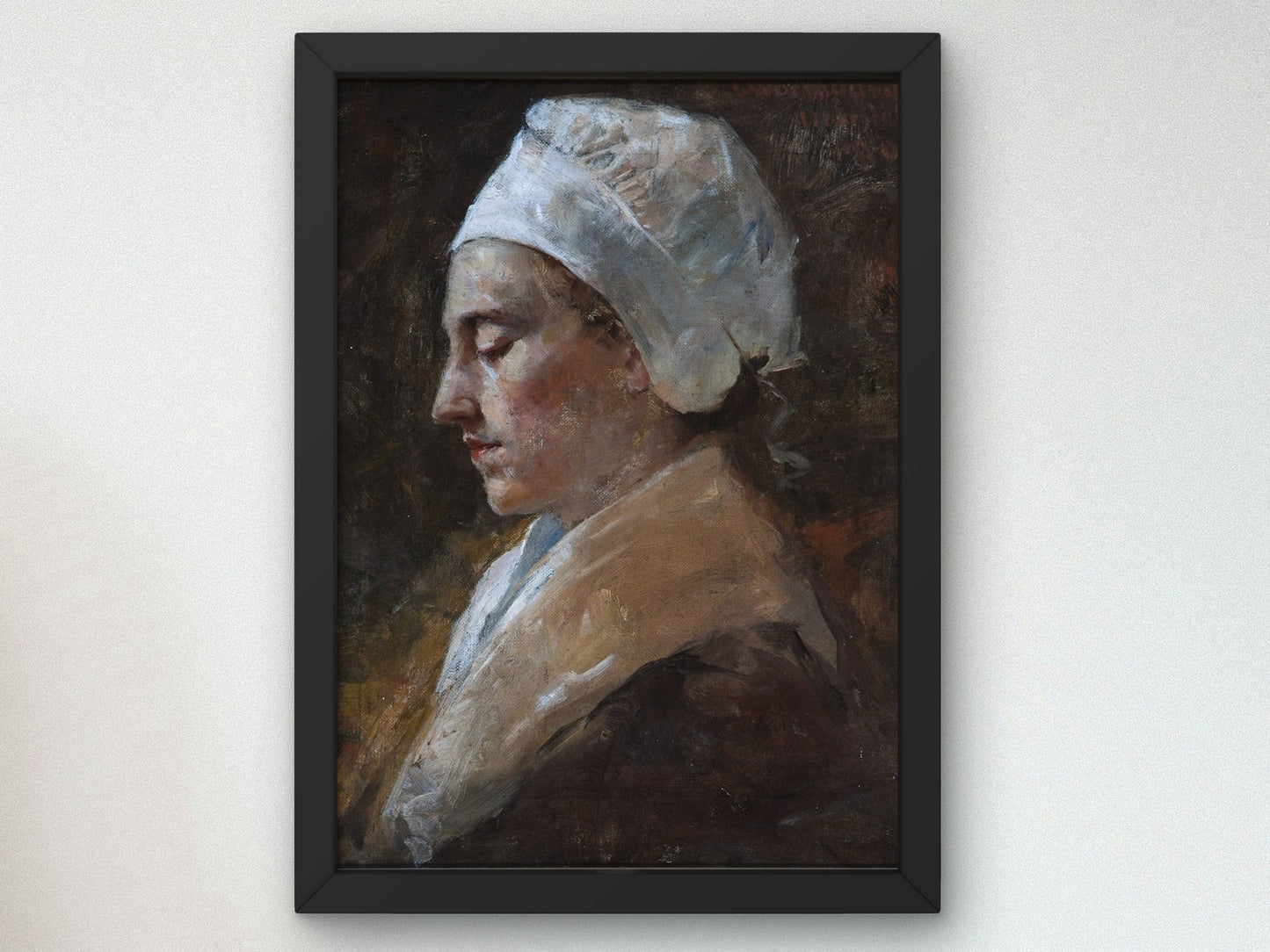 The Maid by Ellsworth Woodward 1880, Wall Art Print, Fine Art Reproduction, Museum Quality Decor, Poster