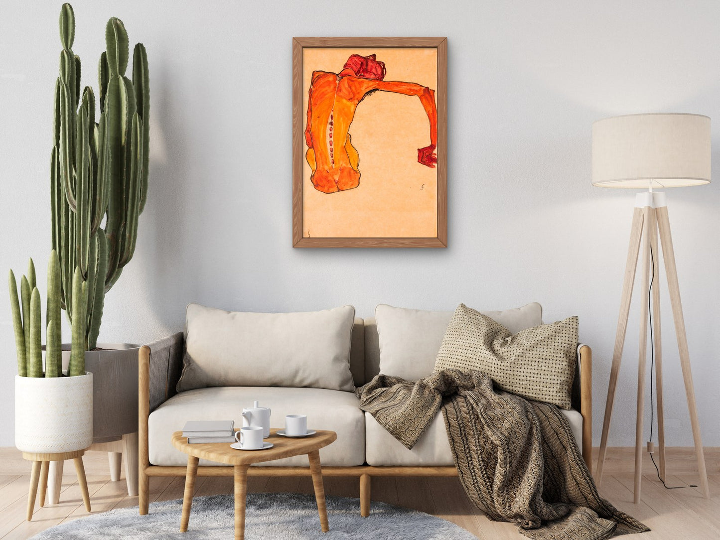 Seated Male Nude Back View by Egon Schiele 1910, Wall Art Print, Fine Art Reproduction, Museum Quality Decor, Poster