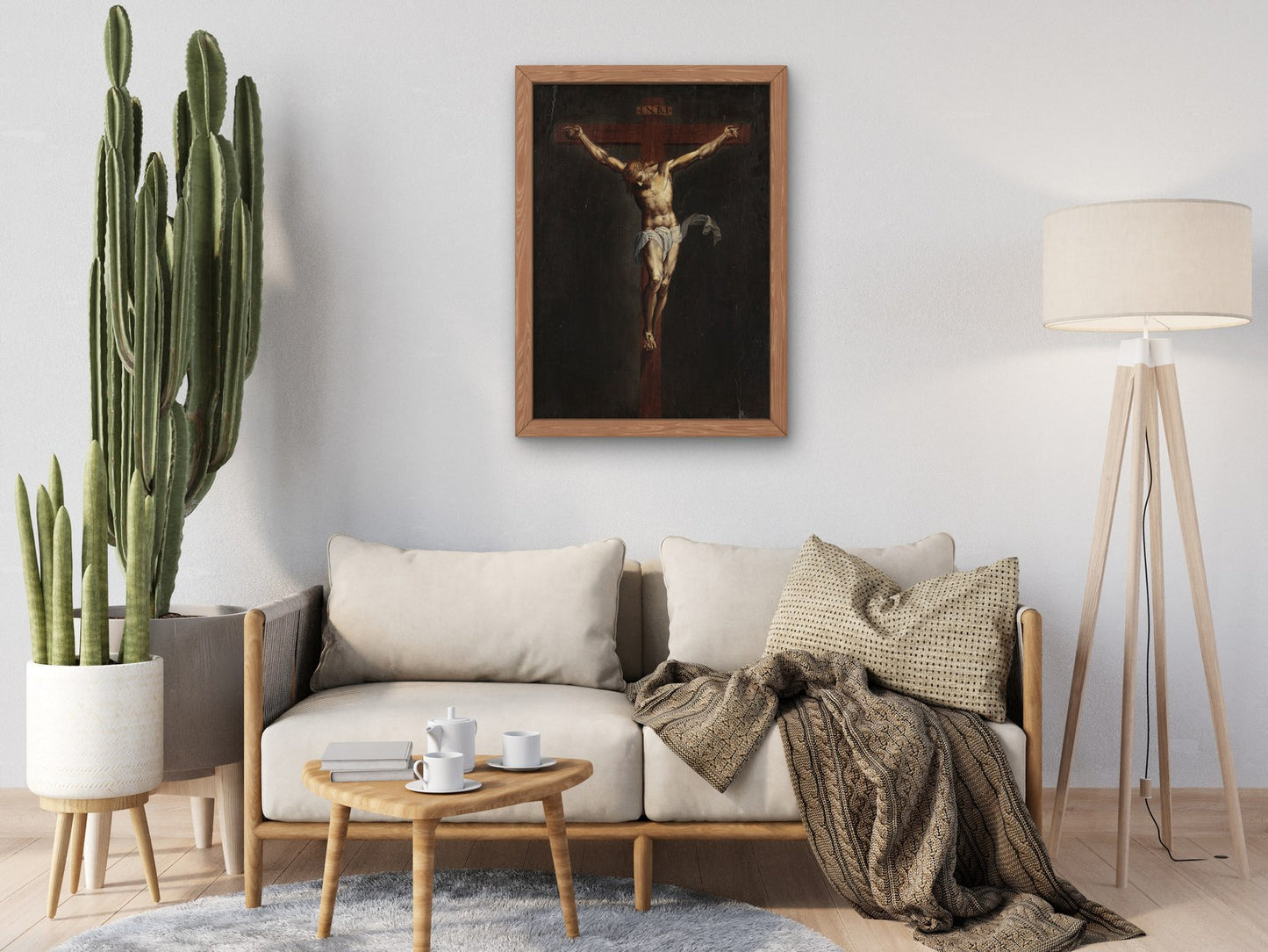 Crucified Christ by Bernardino Campi 1584, Wall Art Print, Fine Art Reproduction, Museum Quality Decor, Poster
