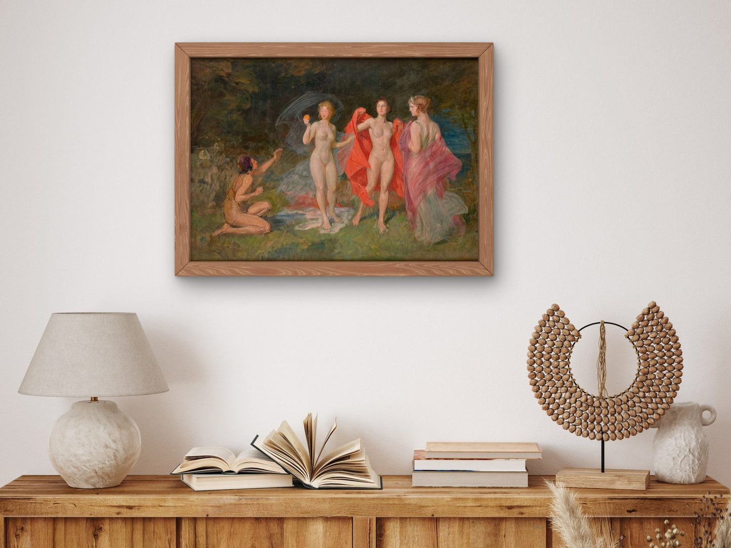 Judgement of Paris by Paja Jovanović 1906, Wall Art Print, Fine Art Reproduction, Museum Quality Decor, Poster