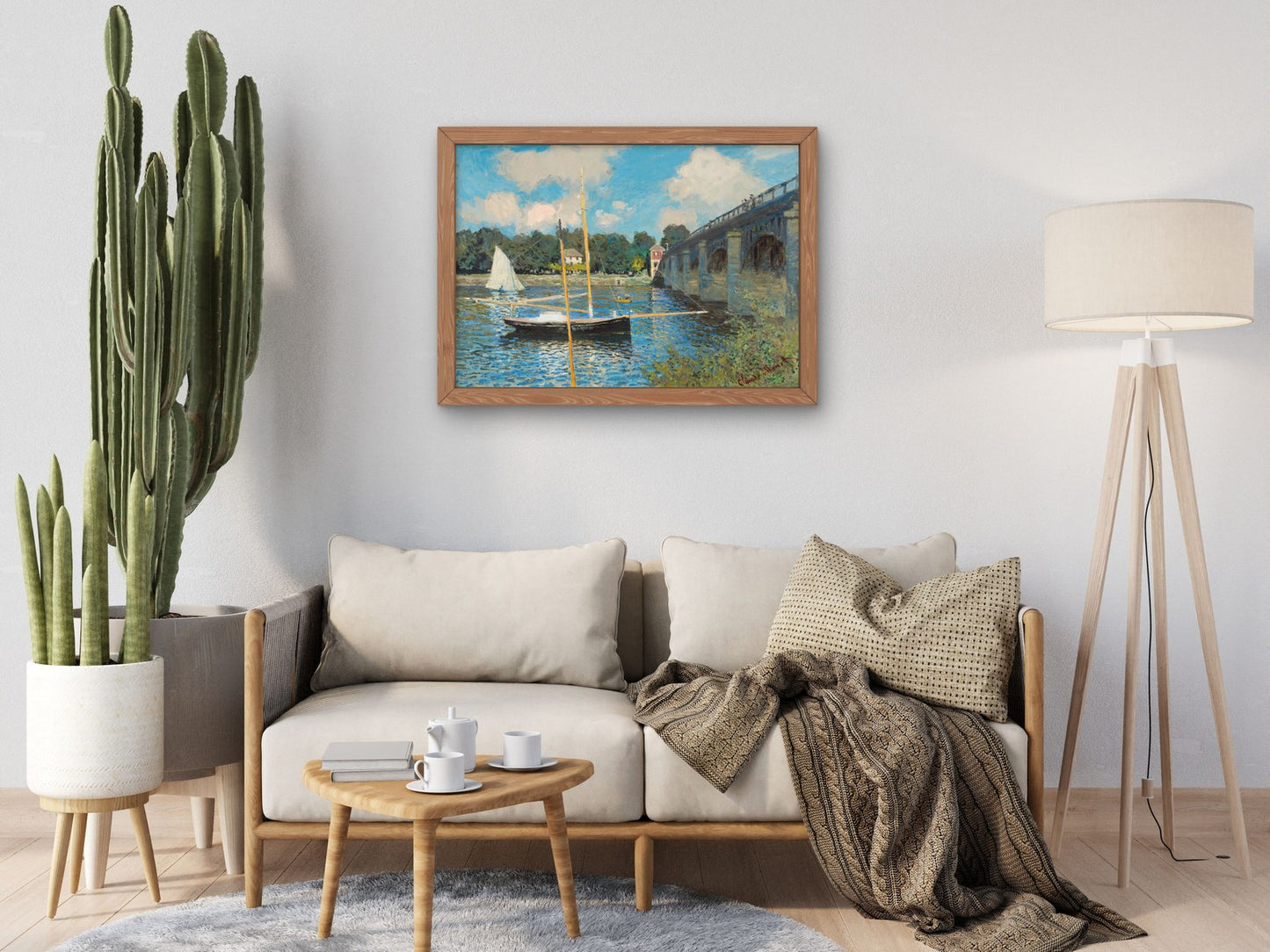 The Bridge at Argenteuil by Claude Monet 1874, Wall Art Print, Fine Art Reproduction, Museum Quality Decor, Poster