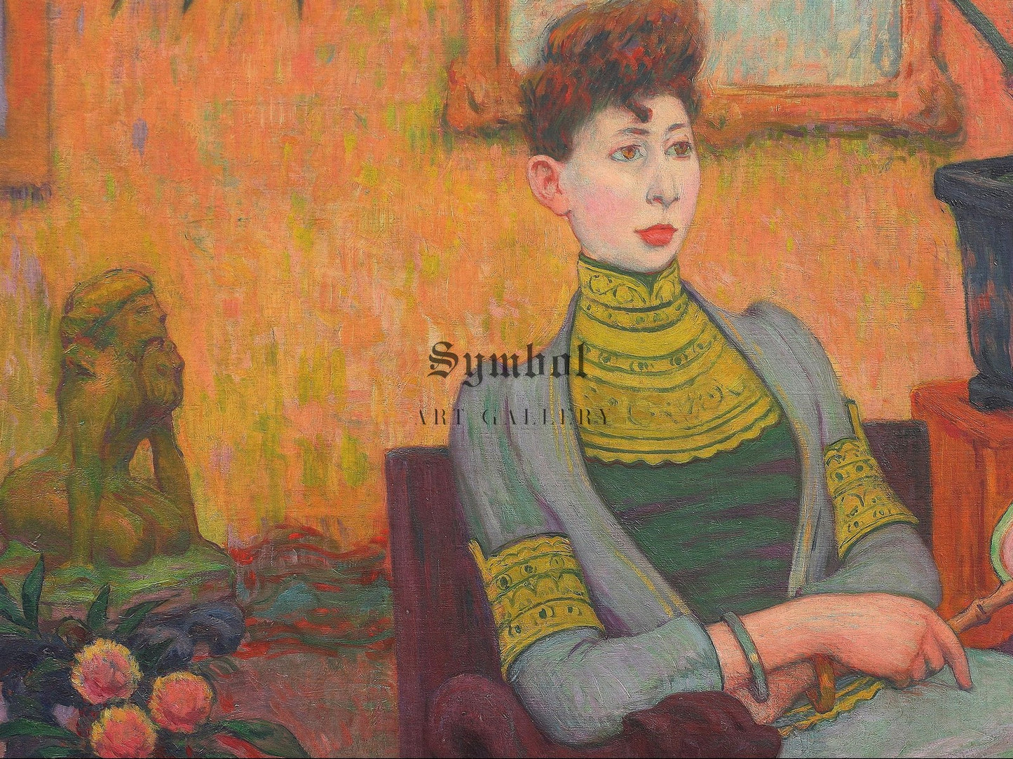 Portrait of Madame Champsaur by Émile Schuffenecker 1890, Wall Art Print, Fine Art Reproduction, Museum Quality Decor, Poster
