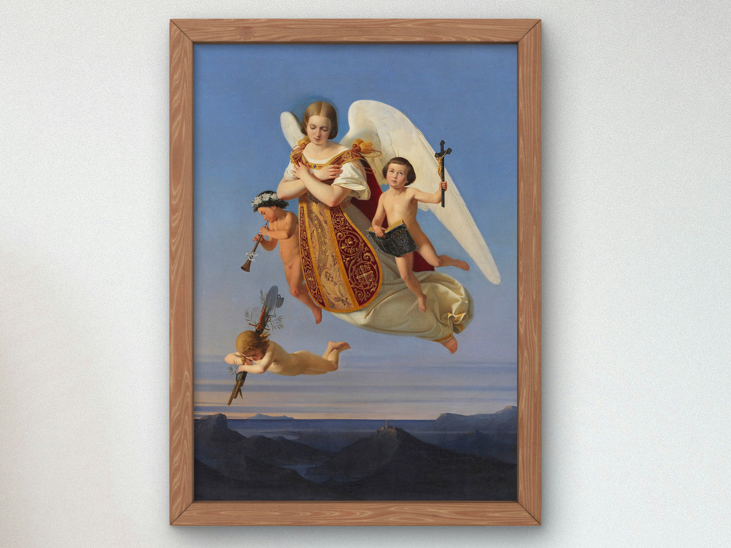 Allegory of Sunday by Ditlev Blunck 1841, Wall Art Print, Fine Art Reproduction, Museum Quality Decor, Poster