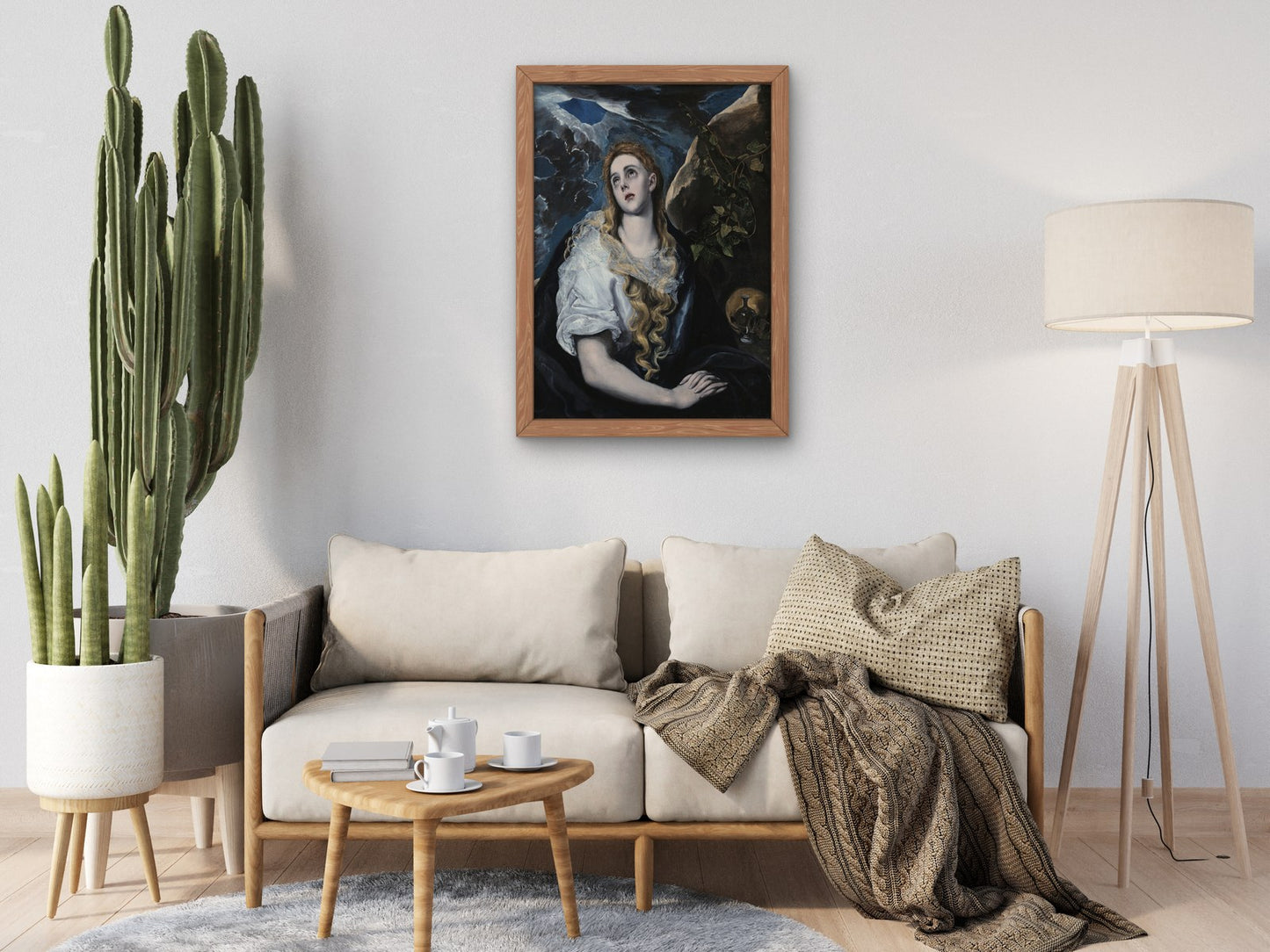 The Penitent Magdalene by El Greco 1580, Wall Art Print, Fine Art Reproduction, Museum Quality Decor, Poster