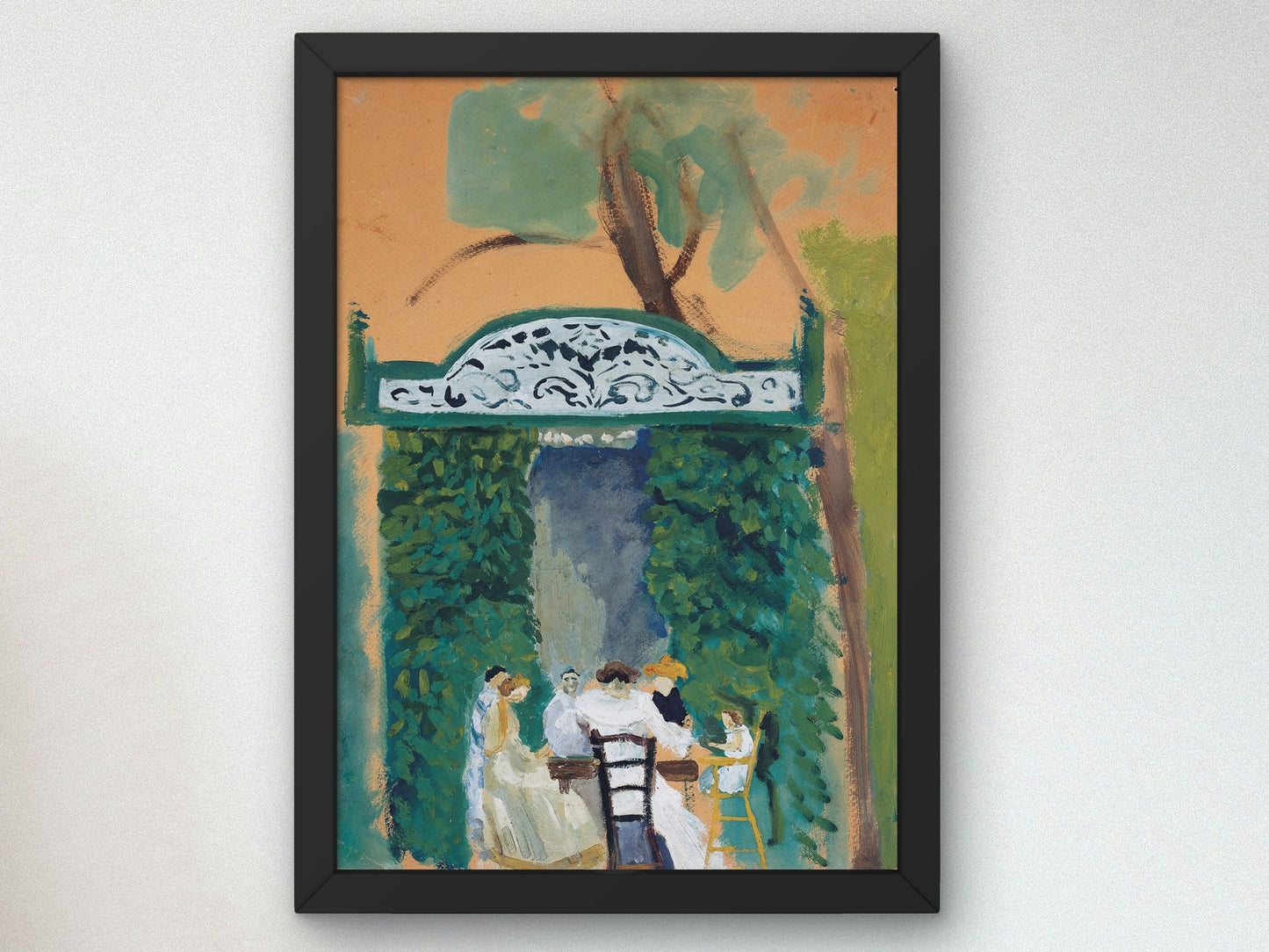 Garden Scene by Arnold Schönberg 1906, Wall Art Print, Fine Art Reproduction, Museum Quality Decor, Poster