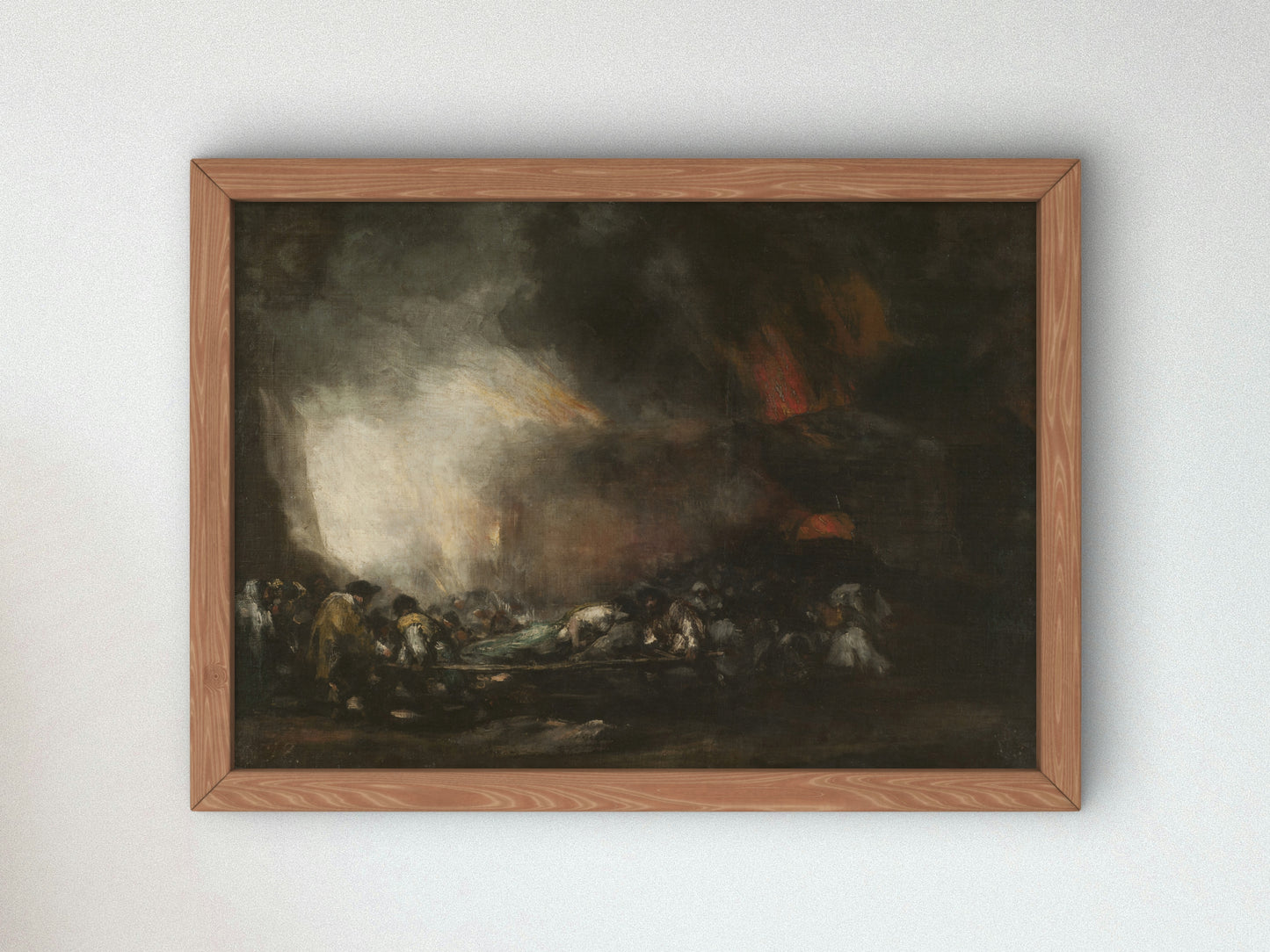 Fire in a Hospital by Francisco Goya 1808, Wall Art Print, Fine Art Reproduction, Museum Quality Decor, Poster
