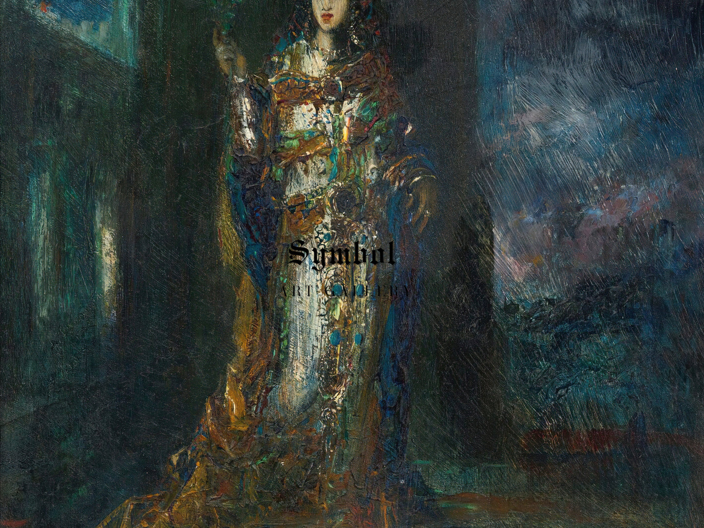 The Bride of the Night by Gustave Moreau 1876, Wall Art Print, Fine Art Reproduction, Museum Quality Decor, Poster