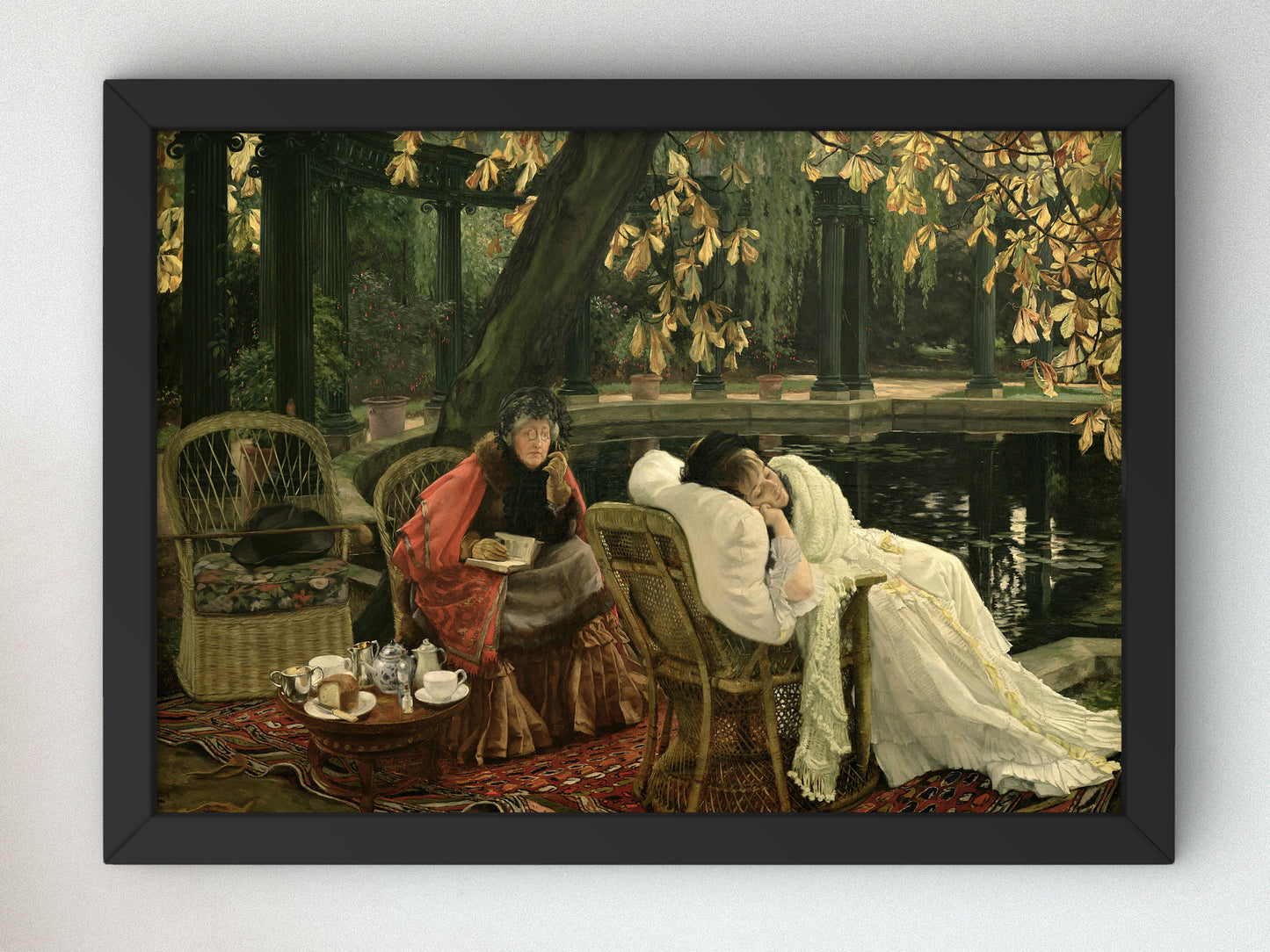 A Convalescent by James Tissot 1876, Wall Art Print, Fine Art Reproduction, Museum Quality Decor, Poster