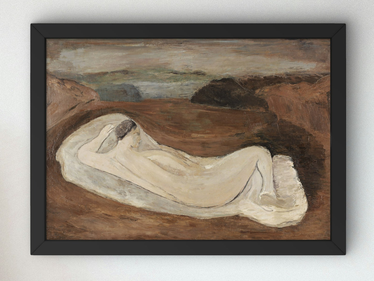 Female Nude by Aleksandrs Dreivins 1930, Wall Art Print, Fine Art Reproduction, Museum Quality Decor, Poster