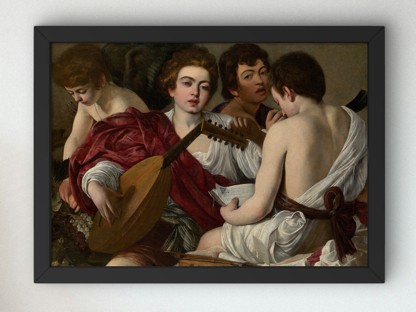 The Musicians by Caravaggio 1597, Wall Art Print, Fine Art Reproduction, Museum Quality Decor, Poster