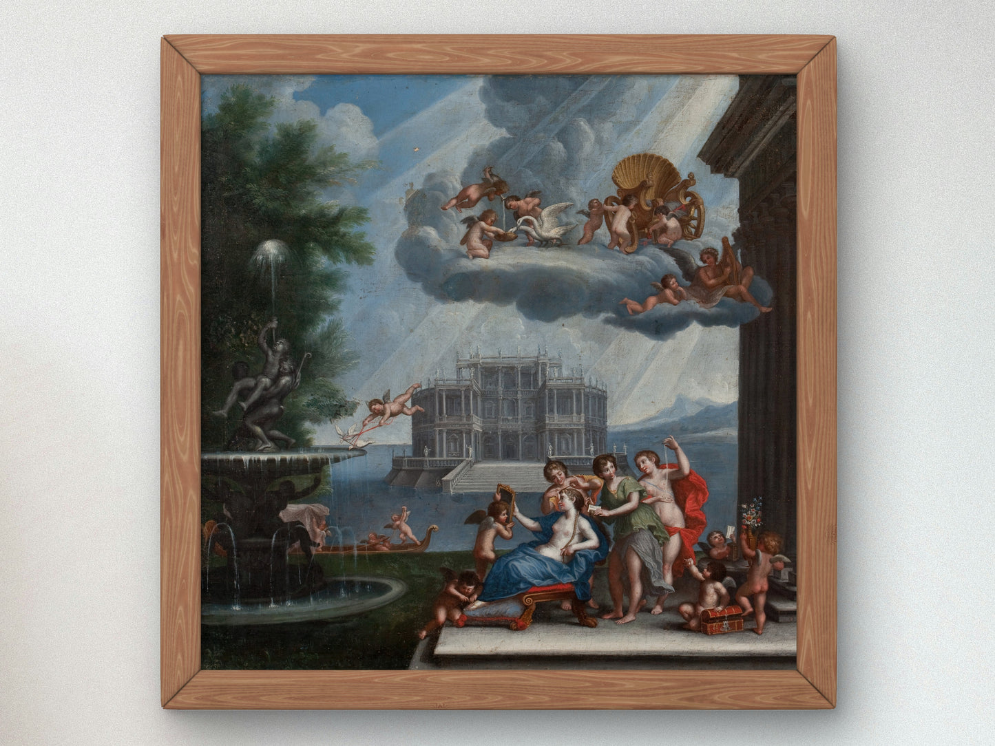 The Toilet of Venus by Francesco Albani, Wall Art Print, Fine Art Reproduction, Museum Quality Decor, Poster