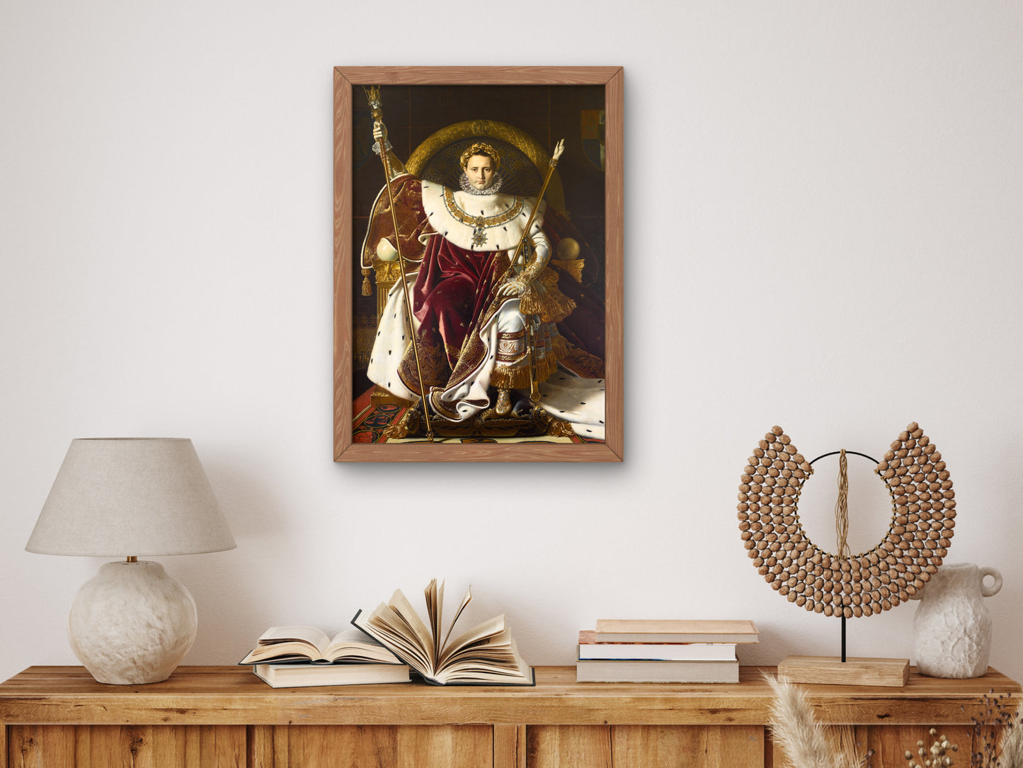 Napoleon I on the Imperial Throne by Jean Auguste Dominique Ingres 1806, Wall Art Print, Fine Art Reproduction, Museum Quality Decor, Poster