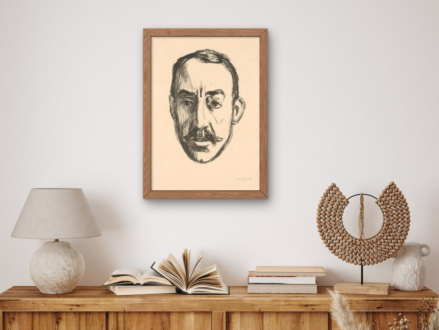 Portrait of Henry van de Velde by Edvard Munch 1906, Wall Art Print, Fine Art Reproduction, Museum Quality Decor, Poster