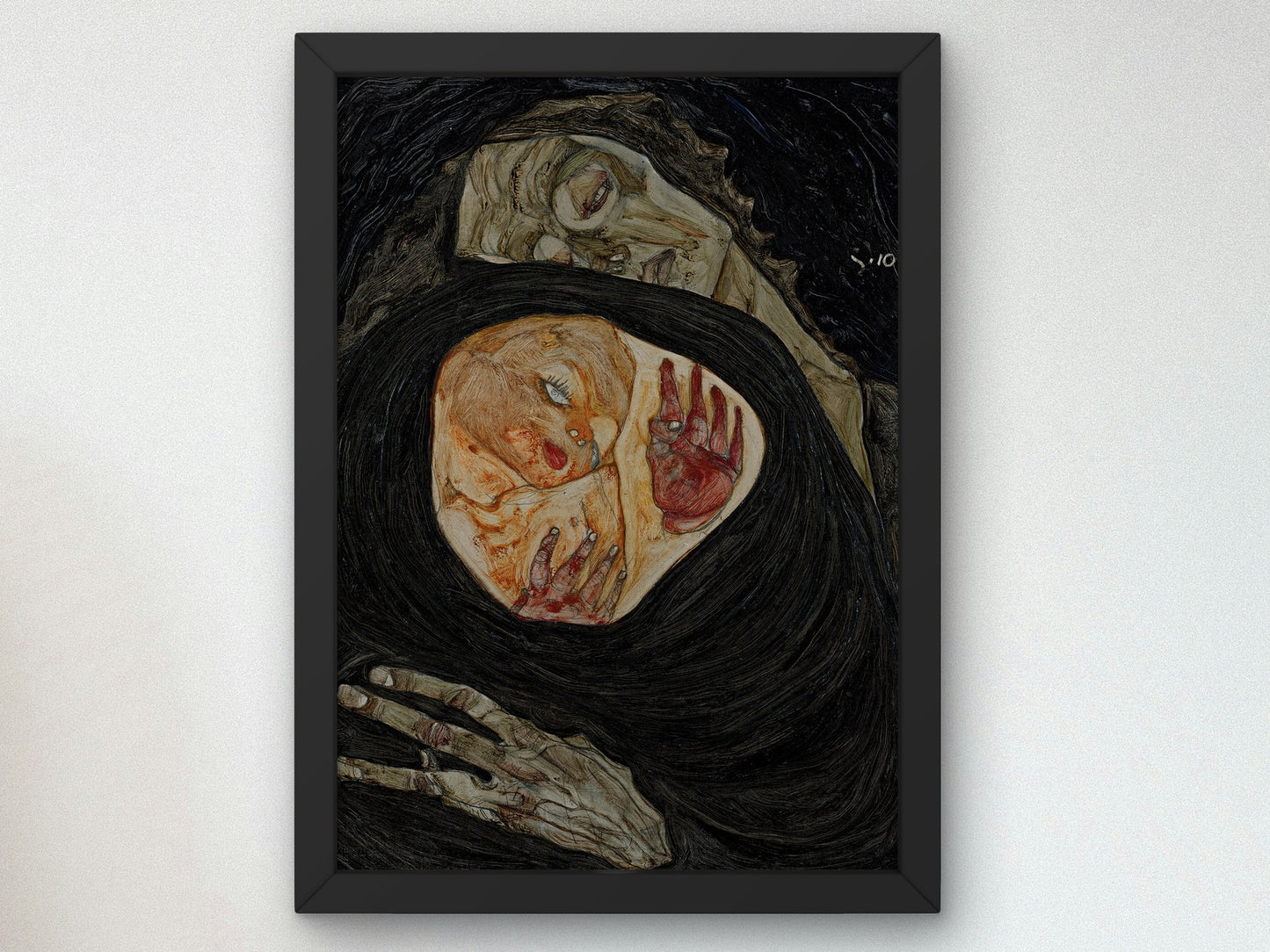 Dead Mother I by Egon Schiele 1910, Wall Art Print, Fine Art Reproduction, Museum Quality Decor, Poster