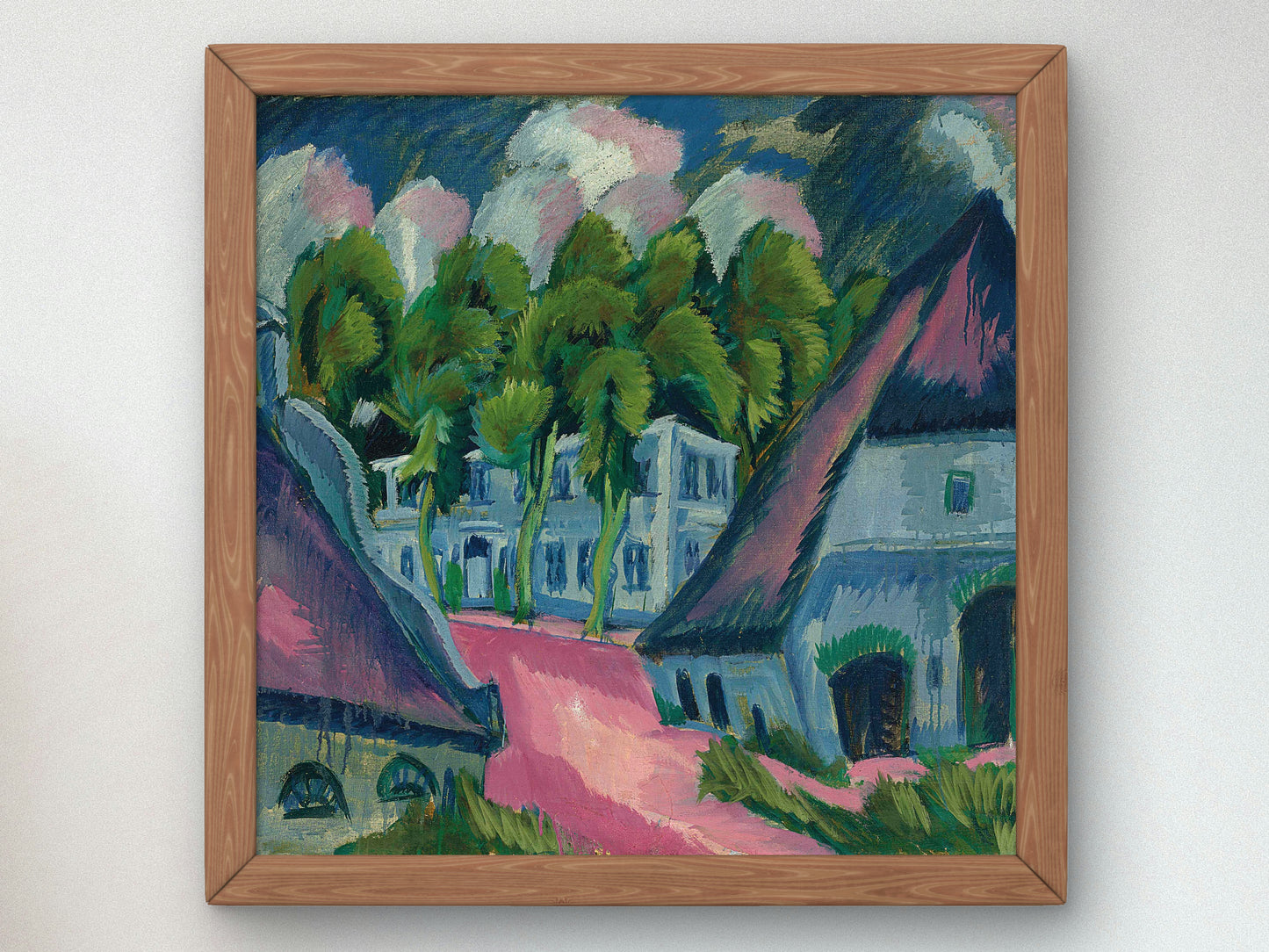 Gut Staberhof III by Ernst Ludwig Kirchner 1913, Wall Art Print, Fine Art Reproduction, Museum Quality Decor, Poster