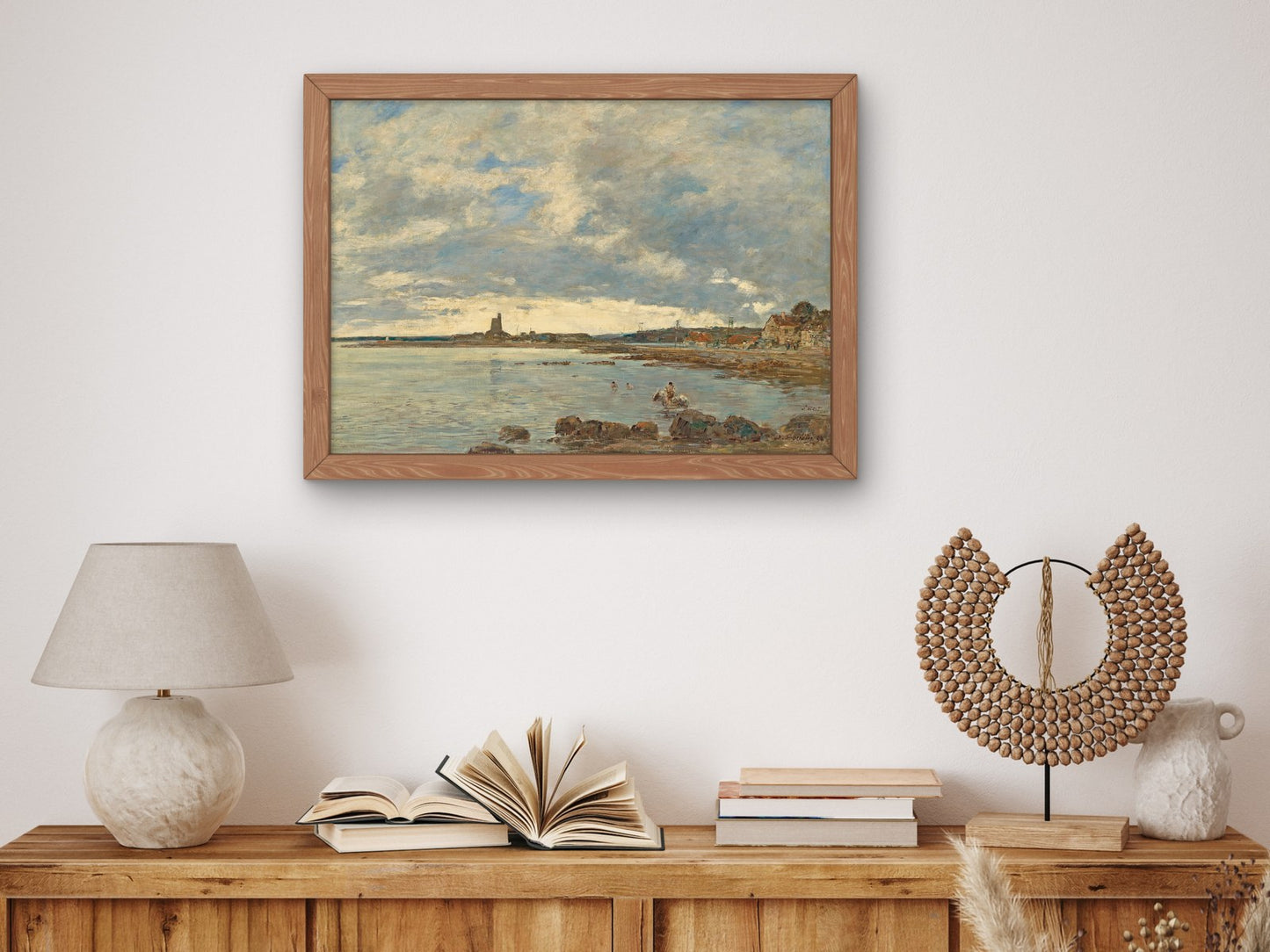 St. Vaast la Hougue by Eugène Boudin 1892, Wall Art Print, Fine Art Reproduction, Museum Quality Decor, Poster