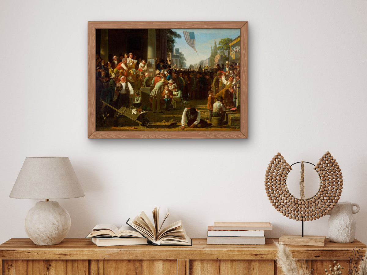 The Verdict of the People by George Caleb Bingham 1854, Wall Art Print, Fine Art Reproduction, Museum Quality Decor, Poster