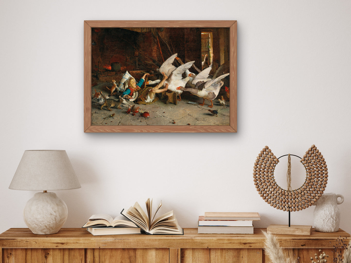 A Catastrophe by Gaetano Chierici 1887, Wall Art Print, Fine Art Reproduction, Museum Quality Decor, Poster