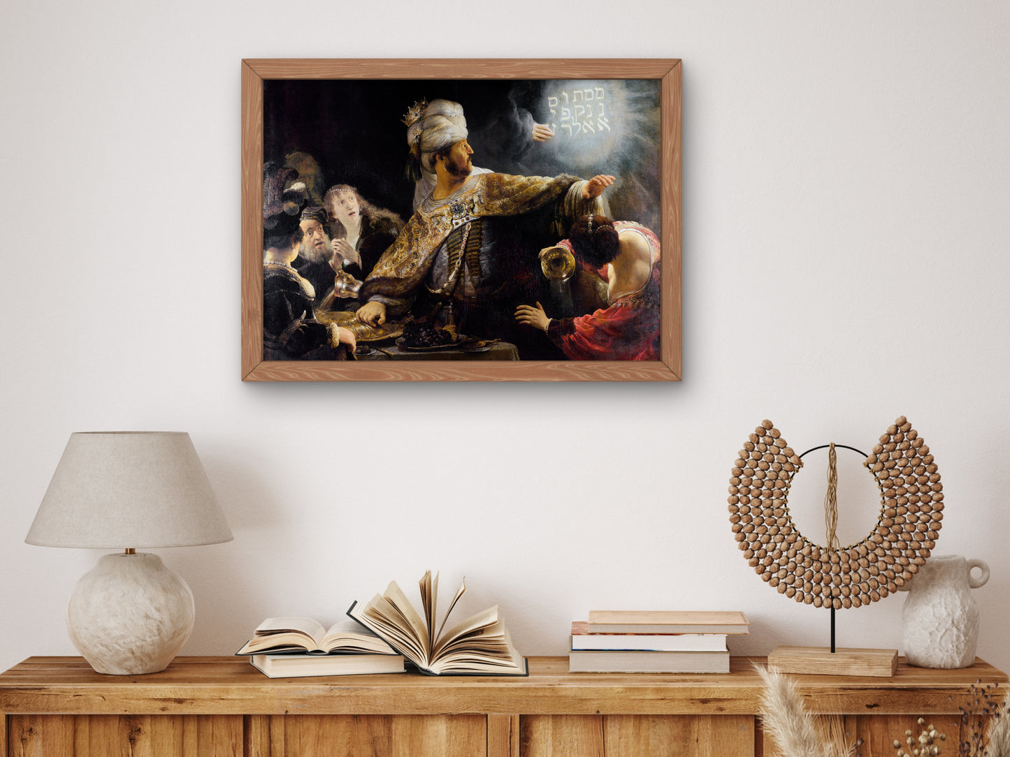 Belshazzar's Feast by Rembrandt van Rijn 1636, Wall Art Print, Fine Art Reproduction, Museum Quality Decor, Poster