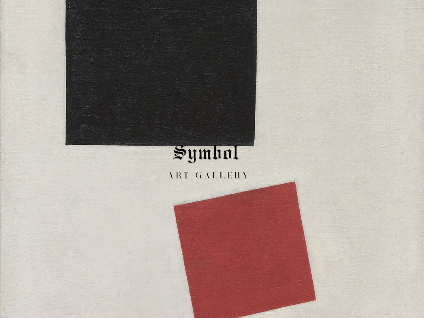 Black Square and Red Square by Kazimir Malevich 1915, Wall Art Print, Fine Art Reproduction, Museum Quality Decor, Poster