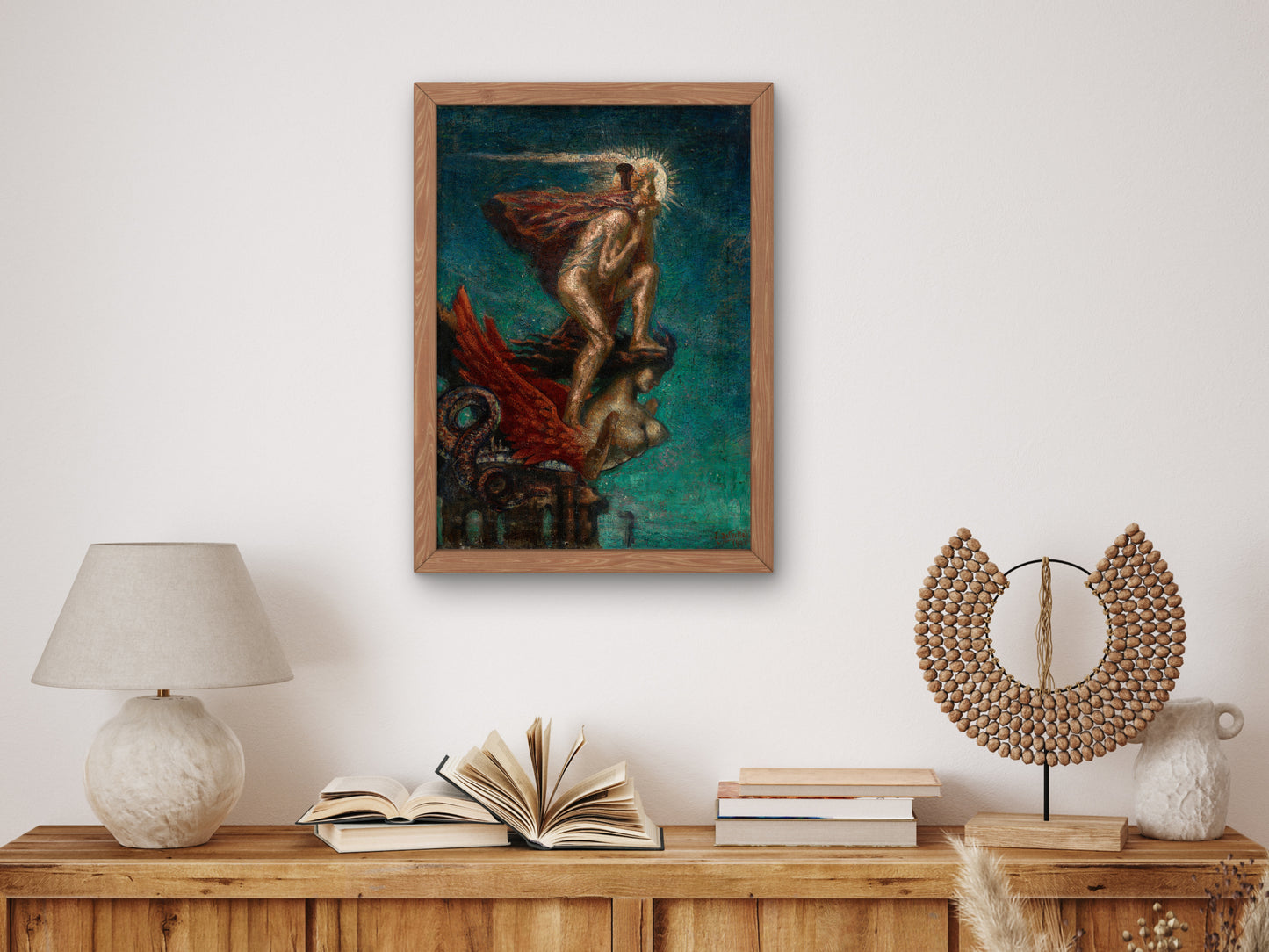 Le Génie Vainqueur by Jean Delville 1905, Wall Art Print, Fine Art Reproduction, Museum Quality Decor, Poster