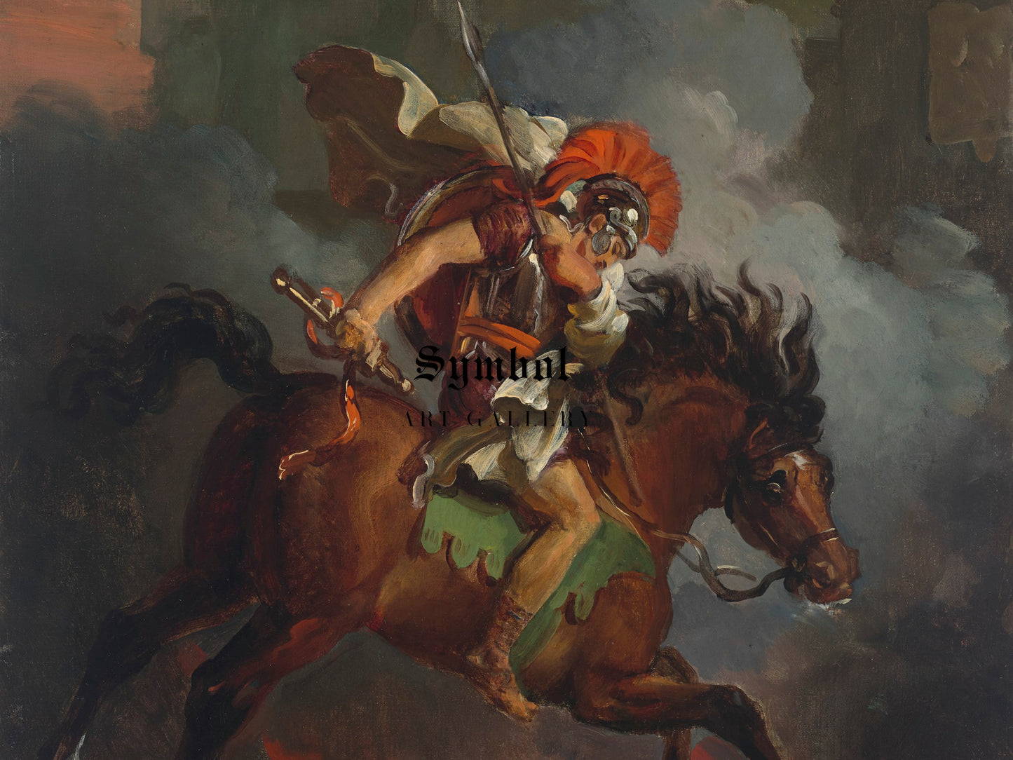 Marcus Curtius by François Gérard 1802, Wall Art Print, Fine Art Reproduction, Museum Quality Decor, Poster